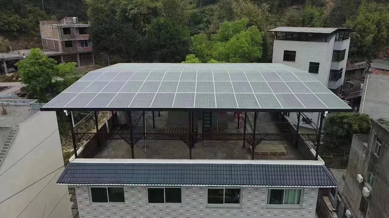 广饶15kw+10kwh自建别墅家庭光伏储能系统